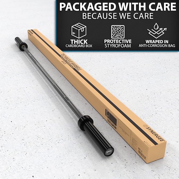 Synergee 15lb Technique Barbell Aluminum Bar for Form & Technique Training for Power & Olympic Lifting.