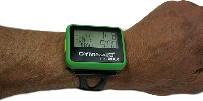 Gymboss Interval Timer and Stopwatch Watch Strap – Black