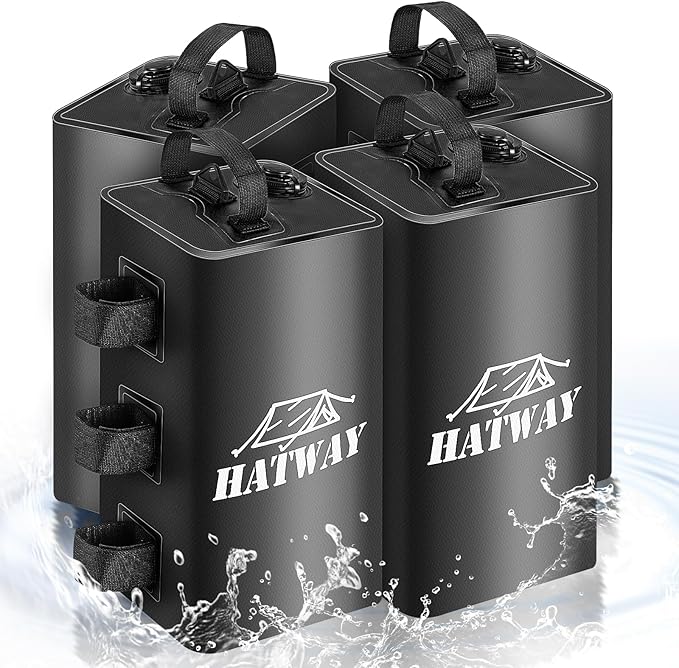 Hatway Canopy Water Weight Bag,88 LBS Water Tent Weights Set of 4 Leg Weights for Pop Up Canopy,Gazebo,Canopies,Tent-4 * 10L-Black