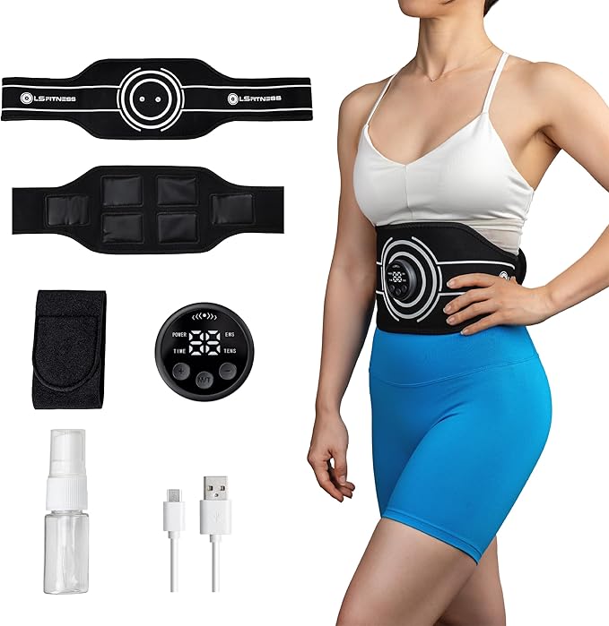 Ab Stimulator EMS Belt – Core Muscle Activation & Training Support, Adjustable Wireless Ab Trainer for Home Workouts