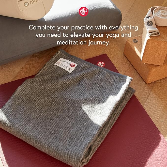 Manduka Recycled High Density EVA Foam Yoga Block – Contoured Edges for Comfort, Firm Stability for Balance and Support in Any Yoga Pose, Midnight, 9''L x 6''H x 4''D