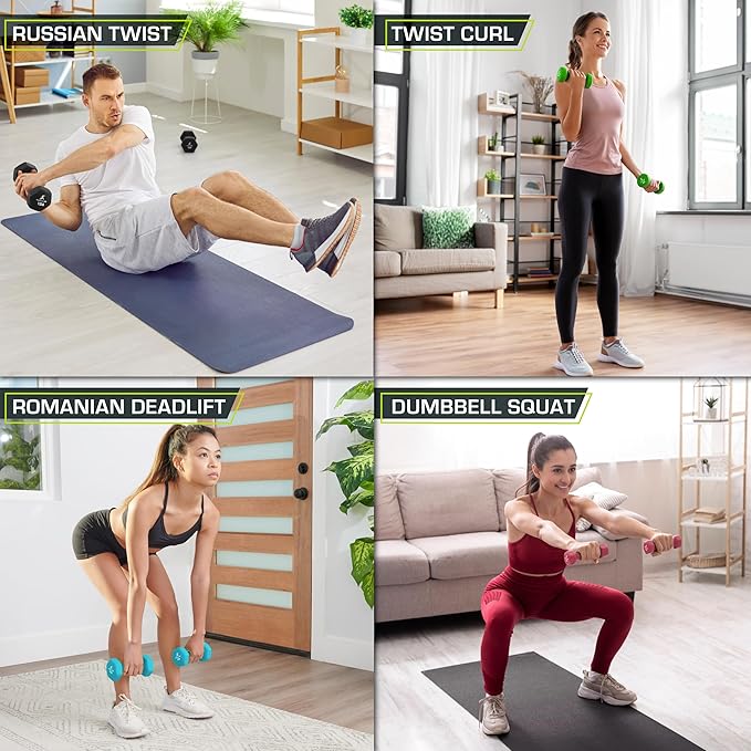 ProsourceFit Neoprene Dumbbell Coated for Non-Slip Grip