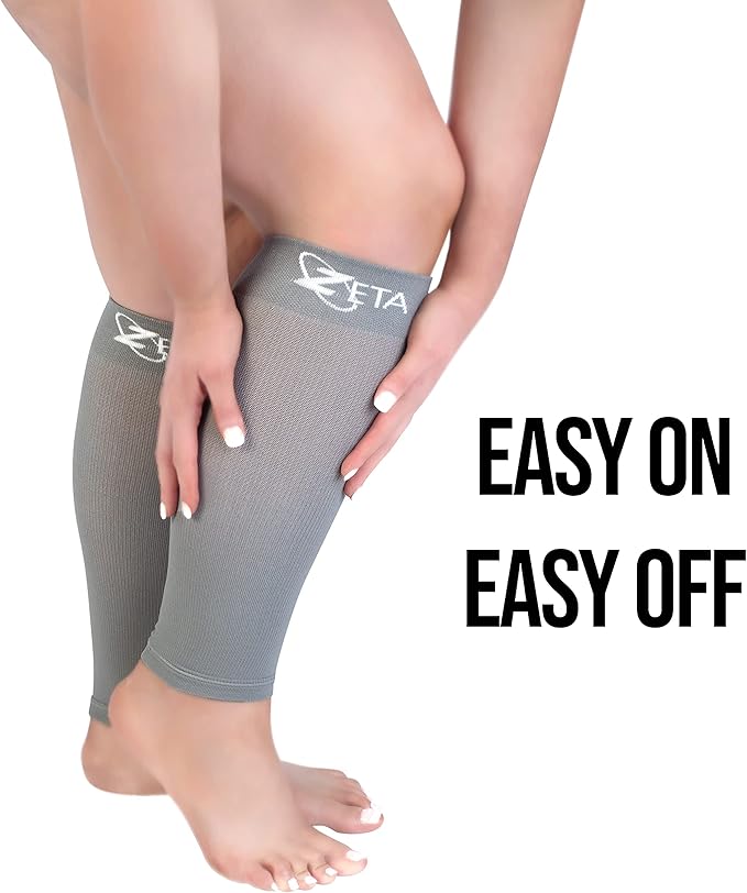 Zeta Wear Plus Size Compression Sleeves 15-19mmHg Medical Grade Wide Calf