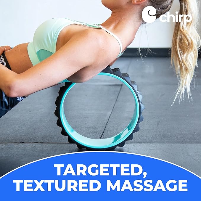 Chirp Wheel XR 3P Massage Roller Set - 10” Acupressure, 6” Knot-Kneading Thumb, 4” Neck & Headache Tension Relief, High Density Foam Massage Rollers for Back & Neck Pain, 500lbs Capacity, Mint