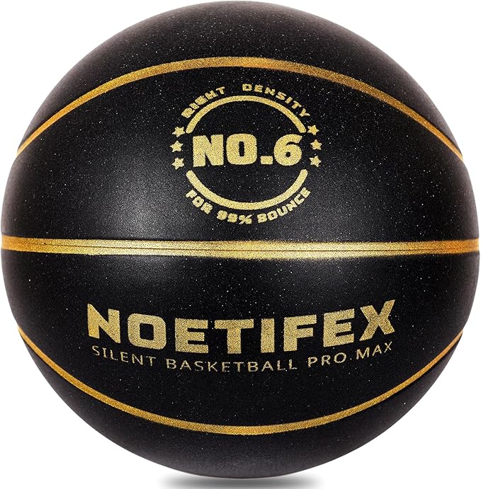 Upgraded 580g Weighted Silent Basketball, High-Density Quiet Indoor Training Ball with Gift Box, Real Bounce Soft Material, Ideal for Home & Apartment Dribbling Practice