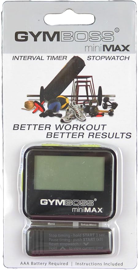 Gymboss miniMAX Interval Timer and Stopwatch - Black/Yellow