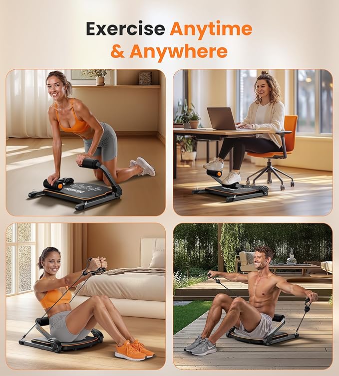 Niceday Ab Workout Equipment, Ab Machine for Stomach Workout, Ab Trainer Machine for Home, Ab Crunch Machine for Home Exercise, Sit Up Machine with 330 LBS Weight Capacity