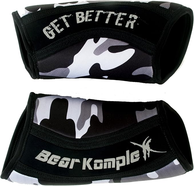 Bear KompleX Knee Sleeves for Men & Women - 5mm/7mm Compression & Heat Retention Neoprene Compression Knee Brace for Weightlifting, Squats & Powerlifting