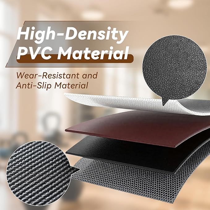 Walking Pad Mat for Carpet, Treadmill Mat for Hardwood Floors, Bike Mats Compatible with Peloton β Non-Slip Exercise Mats, Shock Absorbing & Floor Protection for Home Gym Use (71" x 32"x0.24"Th)