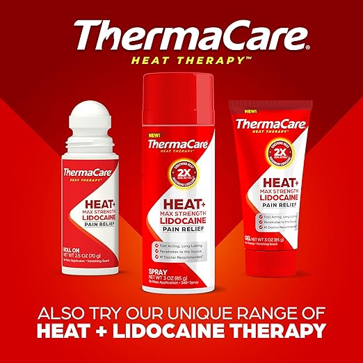ThermaCare Portable Muscle Therapy Heating Pads - Multi-Purpose Adhesive HeatWraps for Back, Neck, Joint, & Menstrual Pain Relief - Drug-Free, Discreet, Long-Lasting Heat Therapy - Pack of 8