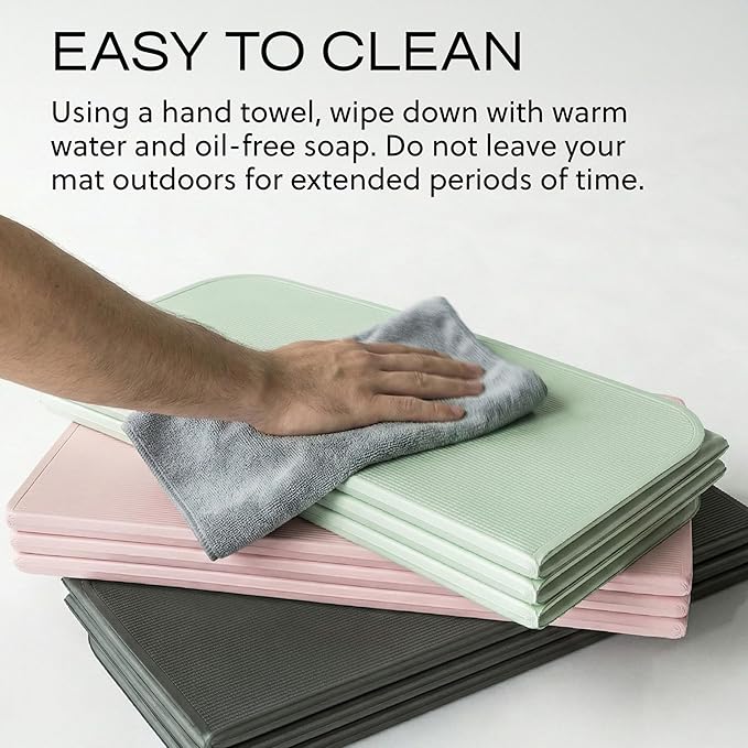 Stakt The Original Foldable Yoga Mat, Premium Foldable Exercise & Workout Mat with Non-Slip Surface, Lightweight Portable for Studio or Home Use, As Seen on Shark Tank