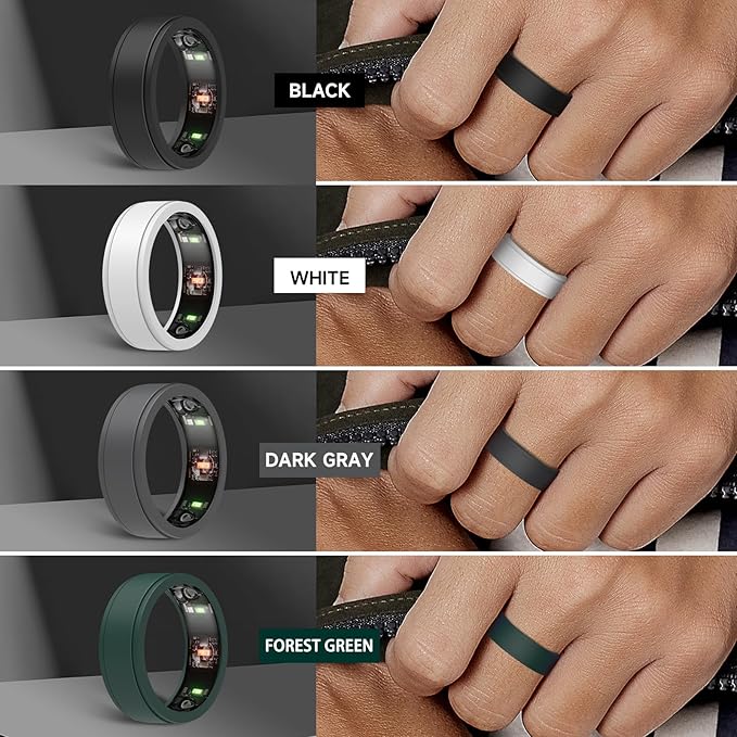 Oura Ring Protector, Anti-Scratch Silicone Cover for Oura Ring Gen 3, Working Out Gym