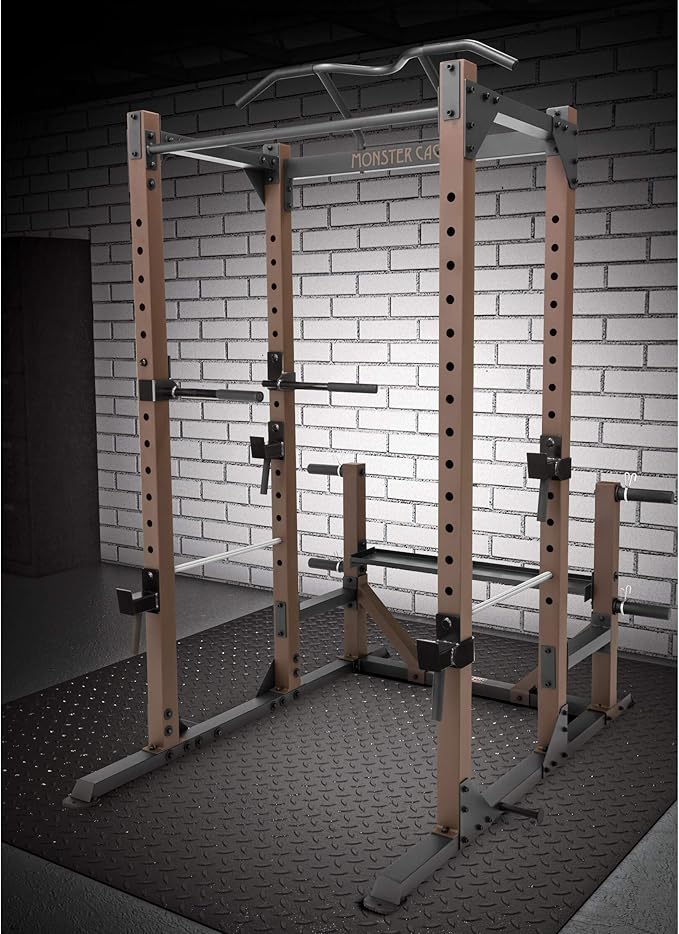 Steelbody Industrial Inspired Heavy Duty Home Gym System for Bodybuilding and Strength Training Available for Full Cage, Squat Rack and Power Tower
