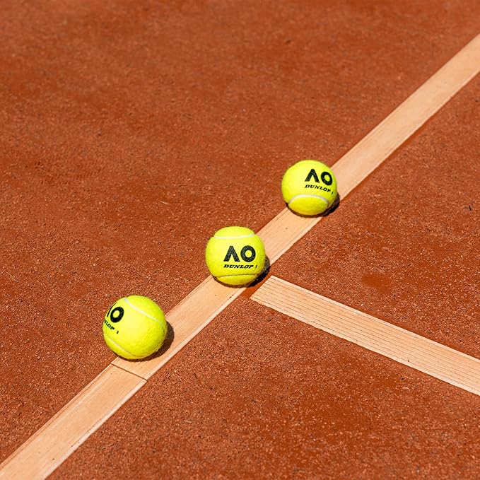 Dunlop Tennis Ball Australian Open Tennis Ball - for Sand, Hard Court and Turf