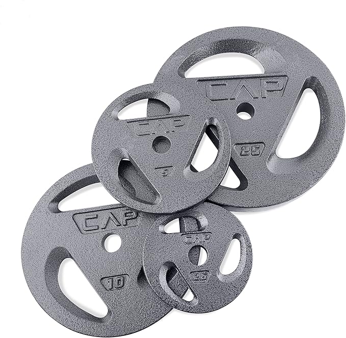CAP Barbell Standard 1-Inch Grip Plates, Single, 10 Pound
