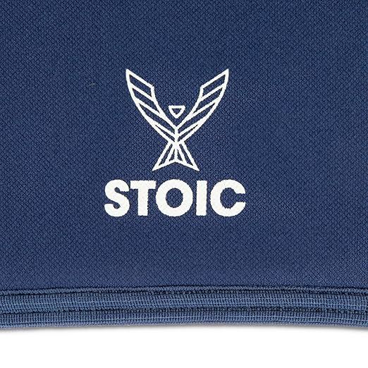 Stoic Knee Sleeves for Men Women - 7mm Neoprene Knee Support for Weightlifting, Powerlifting, Strength Training, Squats, Bodybuilding - IPF Approved Knee Compression Sleeves, 2-Pack Navy Blue (Small)