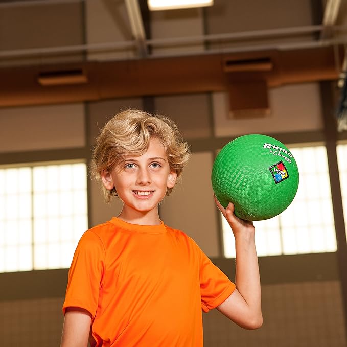 Champion Sports Playground Balls – Single Balls & Sets, Multiple Colors, Durable Nylon-Wound Construction for Kickball & Indoor/Outdoor Play