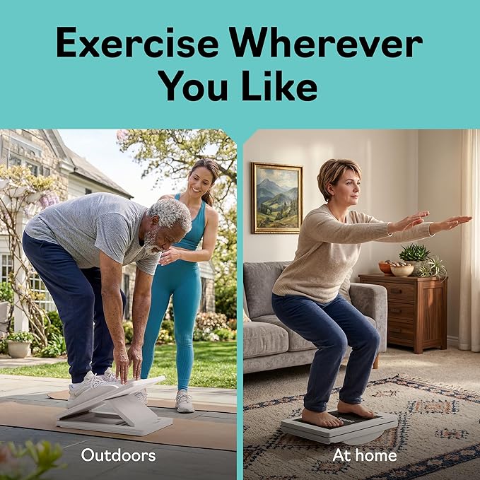 Slant Boards for Exercise – Slant Board with 7 Incline Angles – Transforms Into a Balance Board – Premium Calf Stretcher and Wobble Board for Effective Calf Stretching and Squats