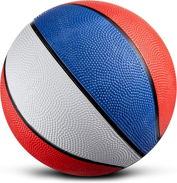 Bedwina Rubber Mini Basketball Balls for Kids 7 Inch, Size 3 Pack of 3 - Pool Basketball for Mini Hoop Outdoor & Indoor