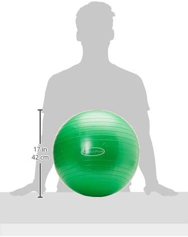 Fitvids Anti-Burst and Slip Resistant Exercise Yoga Fitness Birthing Ball with Quick Pump, 2,000-Pound Capacity, Multiple Colors and Sizes
