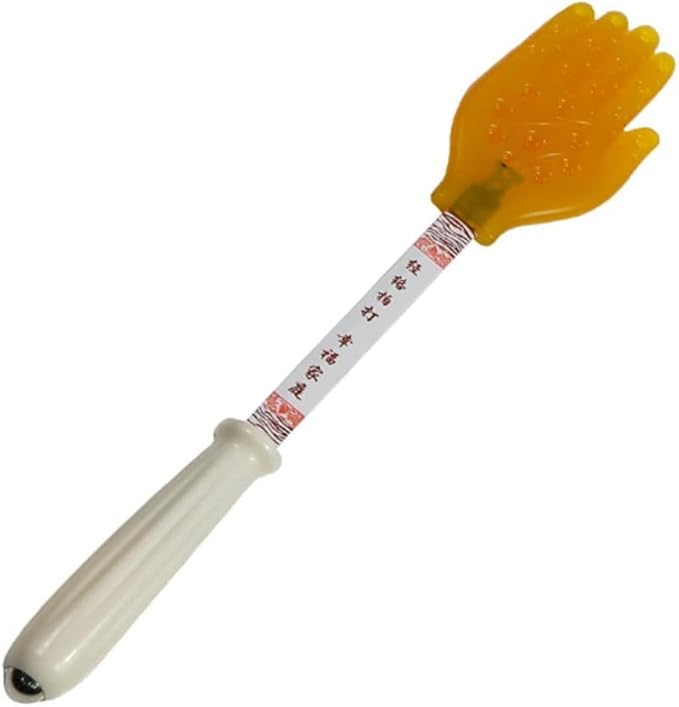 Pai Sha Board Multi-Function Pai Sha Board Silicone Five-Finger Meridian patting Small Yellow Hand Silicone Massage Massage Stick