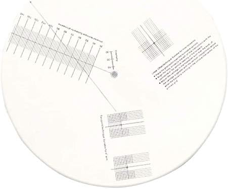Turntable Cartridge Alignment Protractor Mat, Anti-sliding LP Vinyl Record Pickup Calibration Plate Distance Gauge Protractor Adjustment Tool Ruler for Turntable Accessor