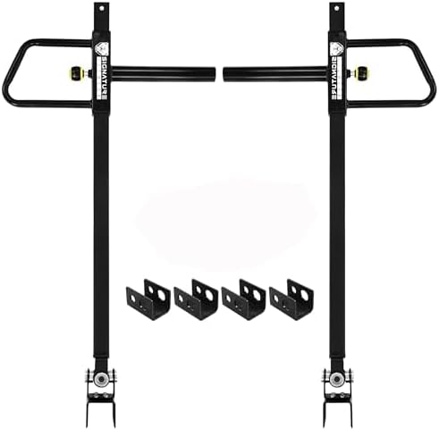 Fitvids Upgraded Adjustable Jammer Arms, Lever Arms, Monolift Attachments Rated 600 LB Per Arm, Fits Racks at All Post Sizes and Hole Sizes, Pair