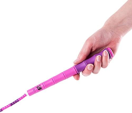 Buddy Lee New Beaded Jump Rope – Adjustable Skipping Rope for Kids & Adults – Durable, Tangle-Free Fitness Jump Rope with Ergonomic Handles for Cardio, Training & Outdoor Workouts