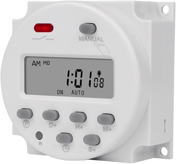 CN101S 1 Second Interval 110V Digital LCD Timer Switch 7 Days Weekly Practical Programmable Time Relay Programmer