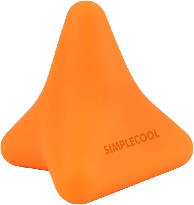 Manual Trigger Point Massage Tool. Small Massager Ball for Deep Tissue Myofascial Release Physical Therapy Plantar Fasciitis Pain Relief Muscle Knot Psoas Hip Flexor Iliacus Release 3×2.6″(Orange)