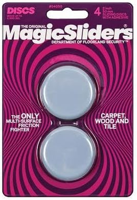 Magic Sliders 04050 Surface Protectors, Furniture Sliding Discs, Adhesive, 2-in. Round, 4-Pk. - Quantity 5