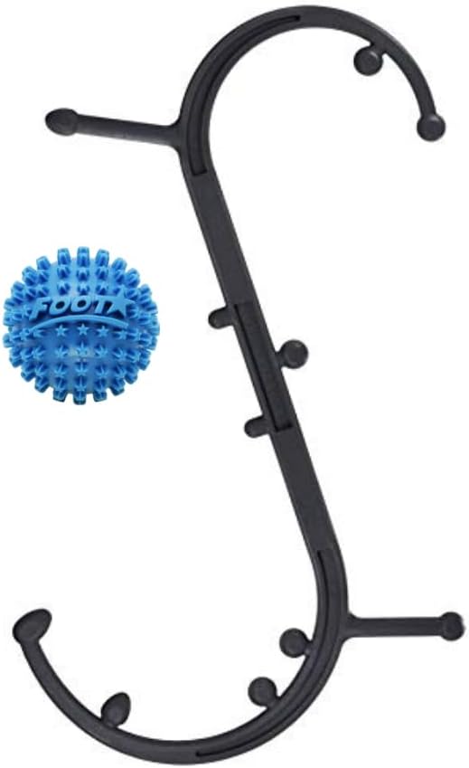 Body Back FSA Eligible Ultimate Trigger Point Release Sports Bundle, Relief from Cramping Soreness, Tightness in Legs, Feet & Back, Deep Muscle Massage (Buddy Black 2.0 + Foot Star)