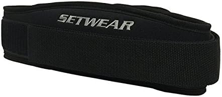 Fitness Belt for Weightlifting Powerlifting - SetWear Sport Back Belt- Olympic Lifting Squats Deadlift- Adjustable With Lumbar Wedge Back Support- Men & Women - Workout Gear