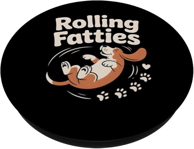 Rolling Fatties Basset Hound PopSockets Adhesive PopGrip