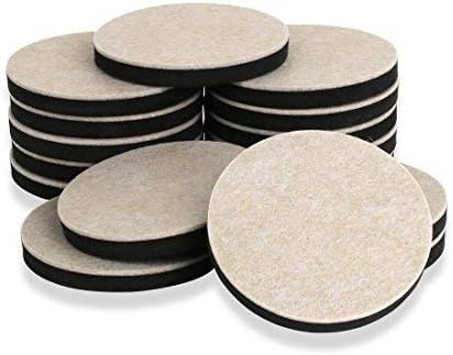 Smart Surface 8130 Hard Surface Reusable Furniture Felt Moving Sliders 3-1/2” Medium Round 16-Pack in Resealable Bag