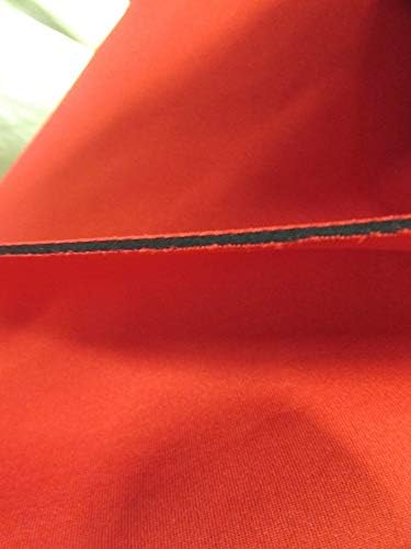 Neoprene Bonded Sponge Waterproof Wetsuit Fabric Black 1MM, 2MM, 3MM, 4MM, 5MM Thick Sold by The Foot and Yard (1mm - by The Yard (Red))