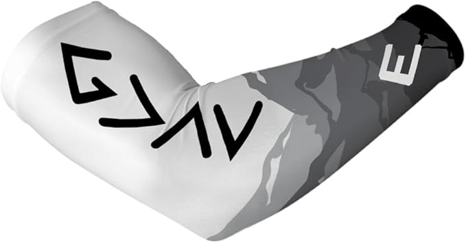 Elite Athletic Gear Faith Compression Arm Sleeve – Cross & Bible Verse – Youth & Adult – Sports & Fitness – Sold Individually