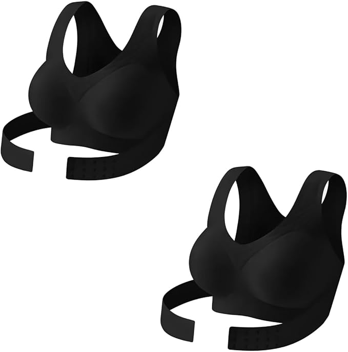 Posture Bras for Women Front Closure Cross Back Wireless Posture Corrector Bra Support Push Up No Underwire Bralettes 2026