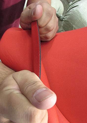 Neoprene Bonded Sponge Waterproof Wetsuit Fabric Black 1MM, 2MM, 3MM, 4MM, 5MM Thick Sold by The Foot and Yard (1mm - by The Foot (Red))