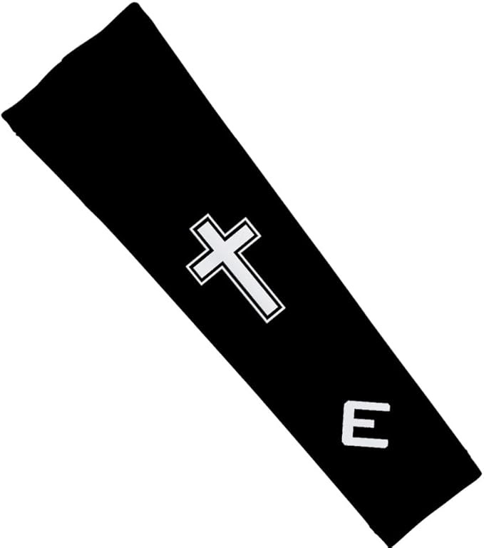 Elite Athletic Gear Faith Compression Arm Sleeve – Cross & Bible Verse – Youth & Adult – Sports & Fitness – Sold Individually