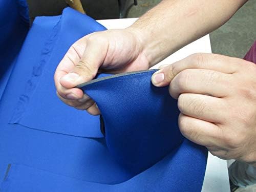 Neoprene Bonded Sponge Waterproof Wetsuit Fabric Black 1MM, 2MM, 3MM, 4MM, 5MM Thick Sold by The Foot and Yard (3mm - by The Foot (Royal Blue))