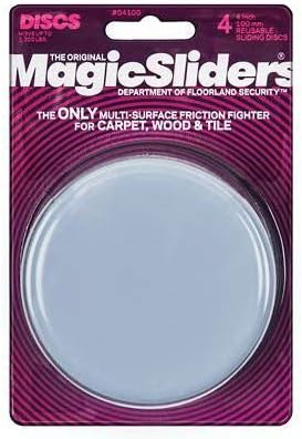 Magic Sliders 04100 Surface Protectors, Furniture Sliding Discs, Adhesive, 4-in. Round, 4-Pk. - Quantity 3