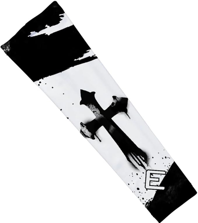 Elite Athletic Gear Faith Compression Arm Sleeve – Cross & Bible Verse – Youth & Adult – Sports & Fitness – Sold Individually