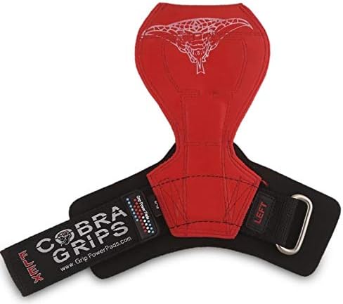Cobra Grips Flex Model Weight Lifting Gloves Heavy Duty Straps Alternative Power Lifting Hooks for Deadlifts with Padded Wrist Wrap Support Bodybuilding