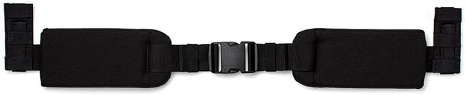 GORUCK Padded Hip Belt - Adjustable Weight Lifting Belt for Enhanced Comfort & Stability, Ideal for Long Rucking & Heavy Lifting Work, Compatible w/Side MOLLE Webbing on GR1, GR2, & Rucker - Black