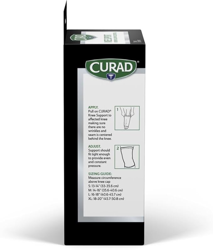 CURAD Neoprene Pull-Over Knee Support with Closed Patella, Size Medium, (14"-16" Circumference), 1 Each