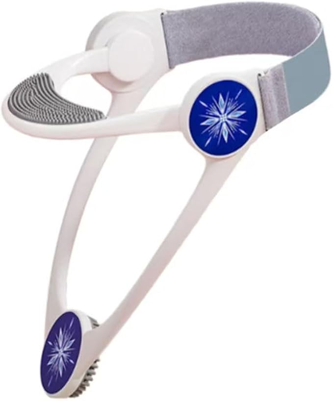 360°Adjustable Neck Brace, Posture Corrector for Men and Women Relieves Discomfort in The Neck and Shoulders Caused by Prolonged Work(White)