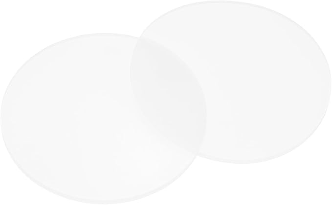 PATIKIL Glass Table Top Anti Slip Pads, 10Pcs 75mm Dia x 3mm Thick Clear Glasses Tables Silicone Bumper Pad for Photo Frame Furniture Kitchen Cabinets DIY Home Craft, White