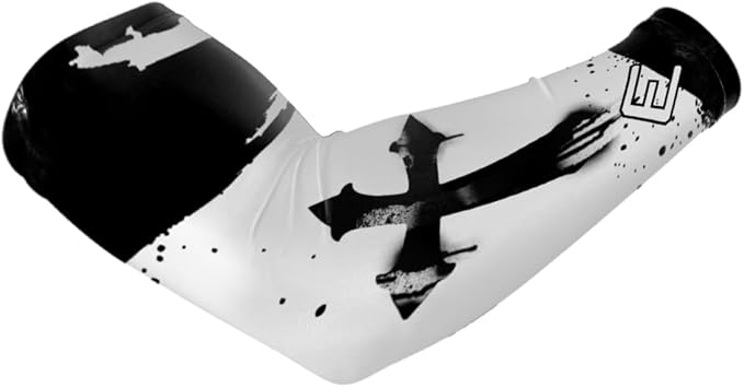 Elite Athletic Gear Faith Compression Arm Sleeve – Cross & Bible Verse – Youth & Adult – Sports & Fitness – Sold Individually
