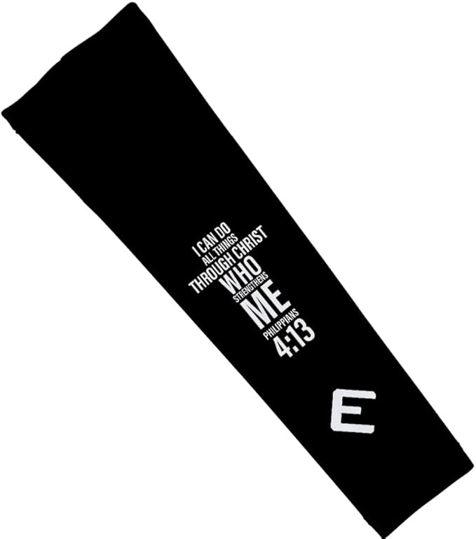 Elite Athletic Gear Faith Compression Arm Sleeve – Cross & Bible Verse – Youth & Adult – Sports & Fitness – Sold Individually
